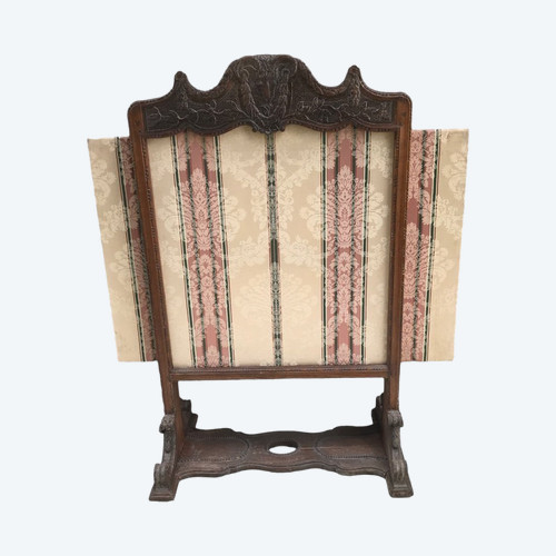Carved wooden fireplace screen from the late 18th century