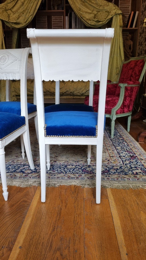 4 Chaises Directoire Attribuées à Henri Jacob