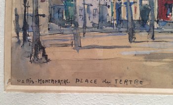 Paris, Place du Tertre Von Jules Charles Choquet (1846-1932)