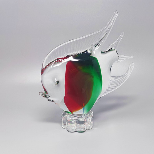 Fischskulptur aus Muranoglas aus dem Jahr 1960. Hergestellt in Italien