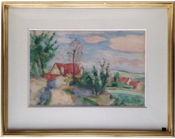 Georges d'Espagnat (1870-1950) - Paysage Du Sud - Aquarelle