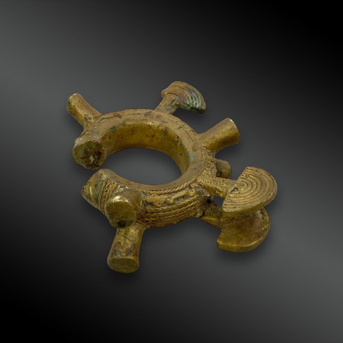 Bracciale in cera persa - Cultura Burkina, Africa - XX secolo