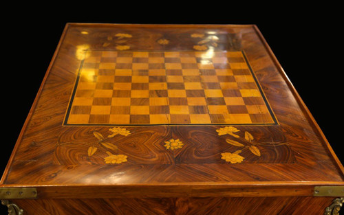 18th Century Inlaid Game Table, Louis XV