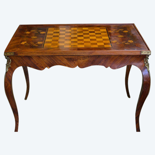 18th Century Inlaid Game Table, Louis XV