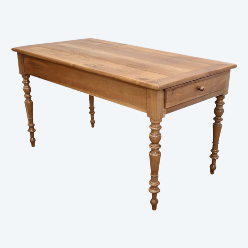 Rectangular table in Blond Cherry, Louis-Philippe style – 2nd part 19th century