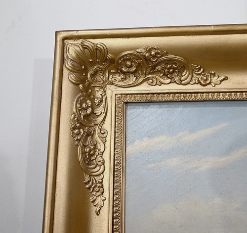 Oil painting, “The Shepherdess”, 19th century school – 2nd part 19th century