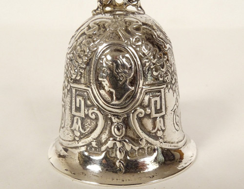 Table Bell Sterling Silver English Sheffield Landeck 1898 60.97gr