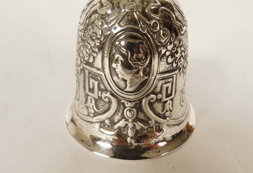 Table Bell Sterling Silver English Sheffield Landeck 1898 60.97gr