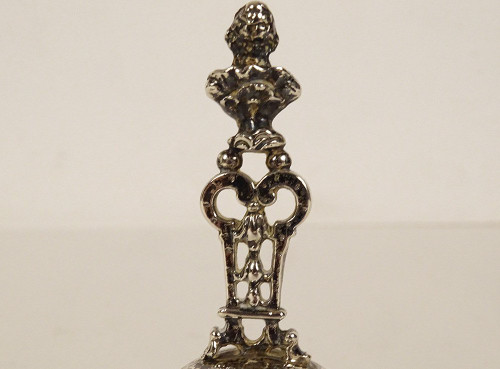 Table Bell Sterling Silver English Sheffield Landeck 1898 60.97gr