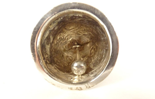 Table Bell Sterling Silver English Sheffield Landeck 1898 60.97gr