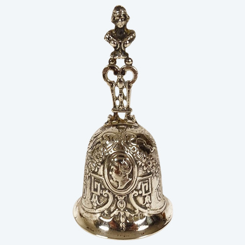 Table Bell Sterling Silver English Sheffield Landeck 1898 60.97gr