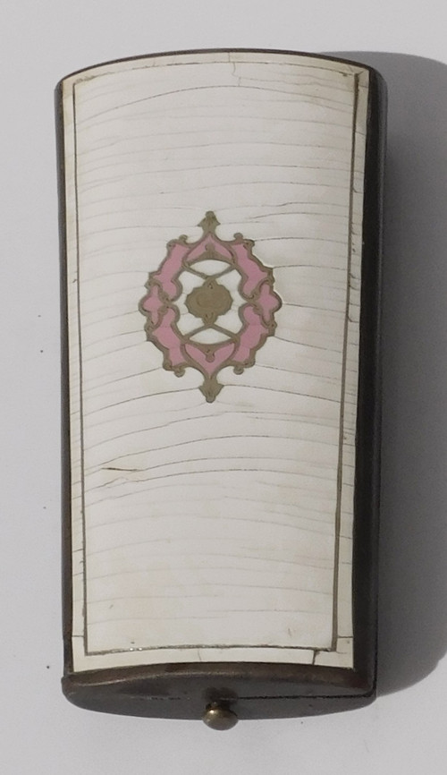 Vecchio kit da cucito in acciaio Forbici da cattedrale di Napoleone III