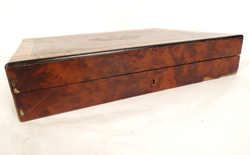 Gift Box Game Box Marquetry Magnifying Glass Amboyna Rose Wood Napoleon III Tokens