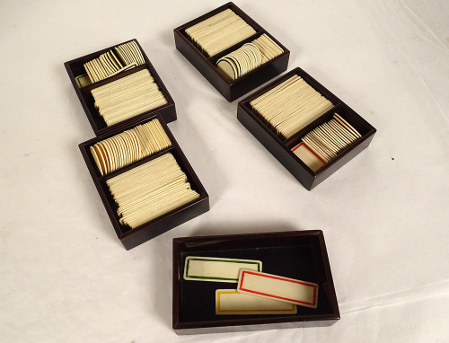 Gift Box Game Box Marquetry Magnifying Glass Amboyna Rose Wood Napoleon III Tokens