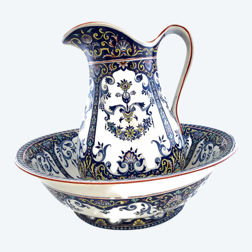 Toilettenartikelset von Jules Viellard, Rouen-Dekor