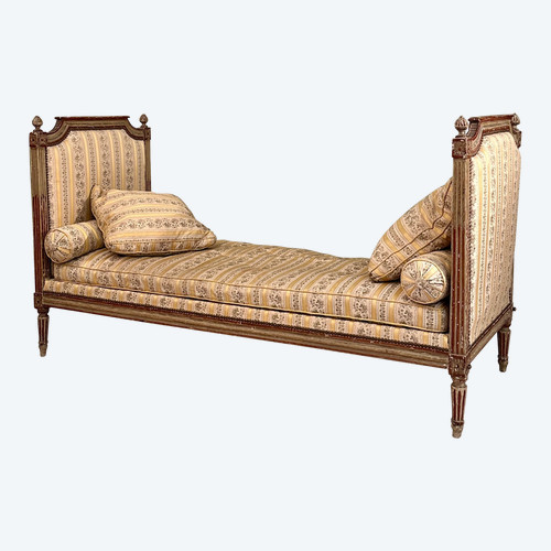 Rest Bed In Lacquered Wood, Louis XVI Period Circa 1780