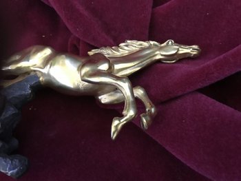 Cheval En Bronze doré Double Patine XX