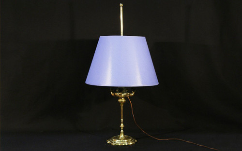 Lampada a olio, bronzo, elettrificata, XIX secolo