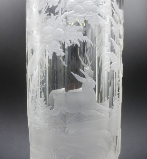 Verre en cristal de Bohème. XIXe siècle. 