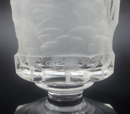 Verre en cristal de Bohème. XIXe siècle. 