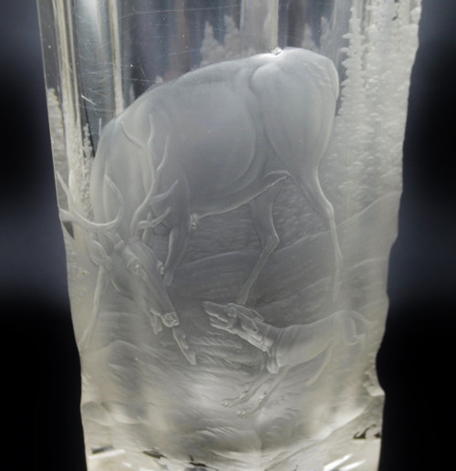 Gobelet en cristal de Bohème, XIXe siècle. 