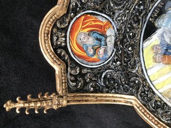 Heilige Elisabeth von Ungarn, E-Mail-Plakette von Limoge XVIII unterzeichnet Baptiste le noualhier