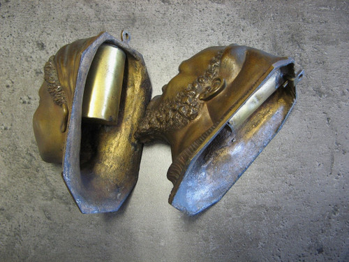 Coppia Di Pirogeni Orientalisti In Bronzo Fine XIX Secolo.