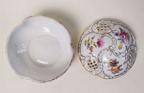 Boîte à Bijoux En Porcelaine Peinte Allemagne