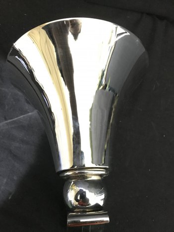 Pair Lamp Wall Lamp Chrome Bronze Modern Style 1930