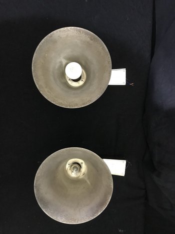 Pair Lamp Wall Lamp Chrome Bronze Modern Style 1930