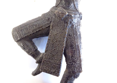 Skulptur Bronzestatuette Tänzerin Apsara Khmer Kambodscha Thailand 19