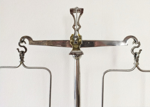 Old Justice Scales In Steel And Brass 19th