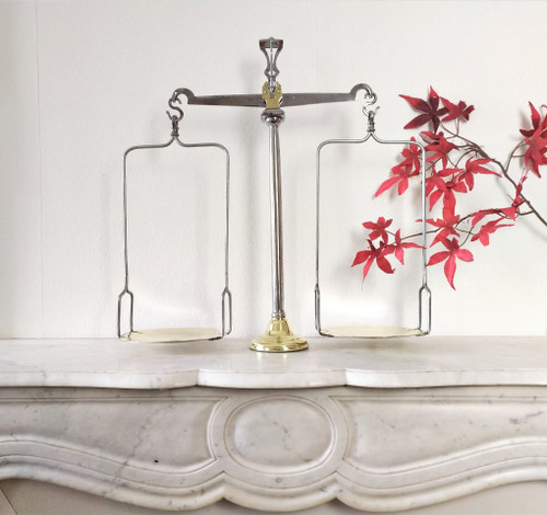 Old Justice Scales In Steel And Brass 19th