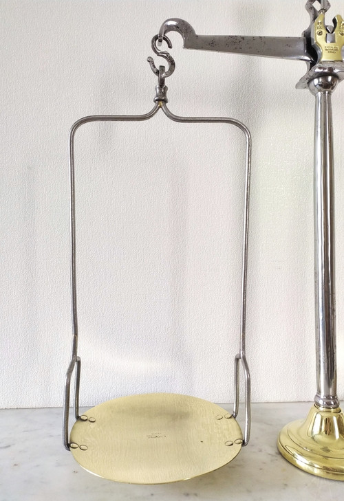 Old Justice Scales In Steel And Brass 19th