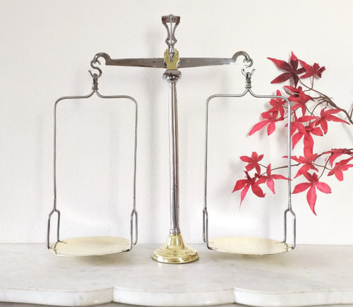 Old Justice Scales In Steel And Brass 19th