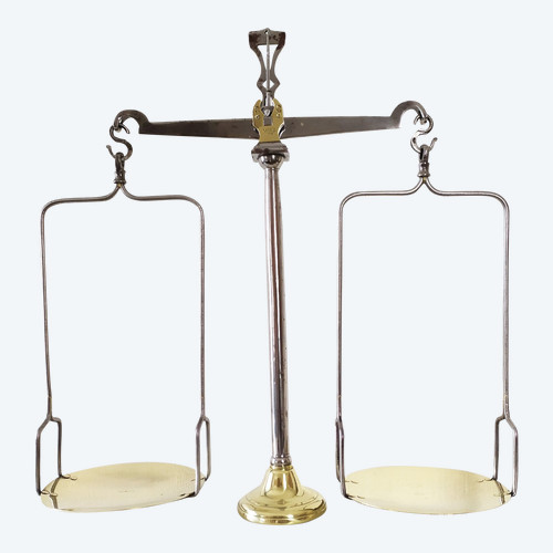 Old Justice Scales In Steel And Brass 19th