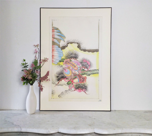 Progetto Kimono giapponese Acquerello e inchiostri