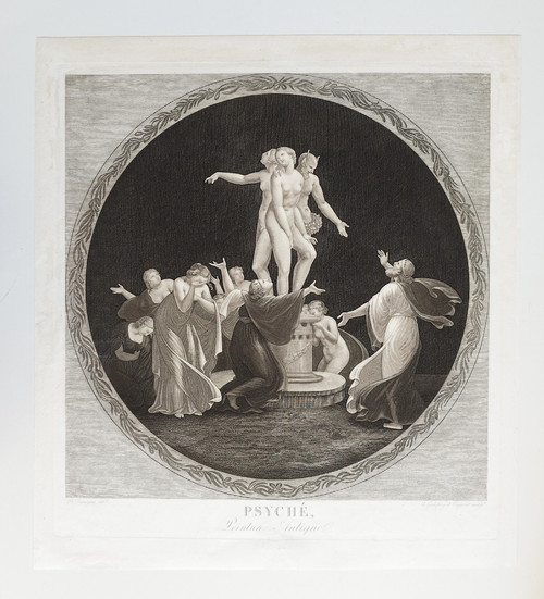 Mythological Engraving Psyche 19th