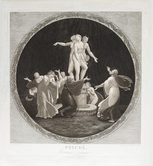 Mythological Engraving Psyche 19th