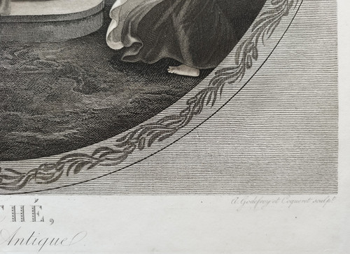 Mythological Engraving Psyche 19th
