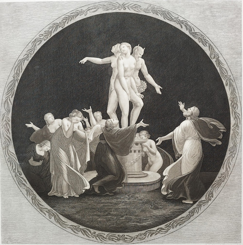 Mythological Engraving Psyche 19th