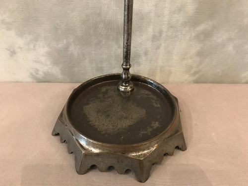 Serviteur de cheminée ancien en fer et fonte d'époque 19 ème 
