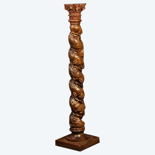 Torso column Oak, 18th century