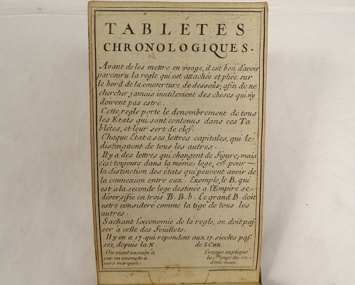 Tablettes Chronologiques Popes Emperors Kings Guillaume Marcel Paris 1682