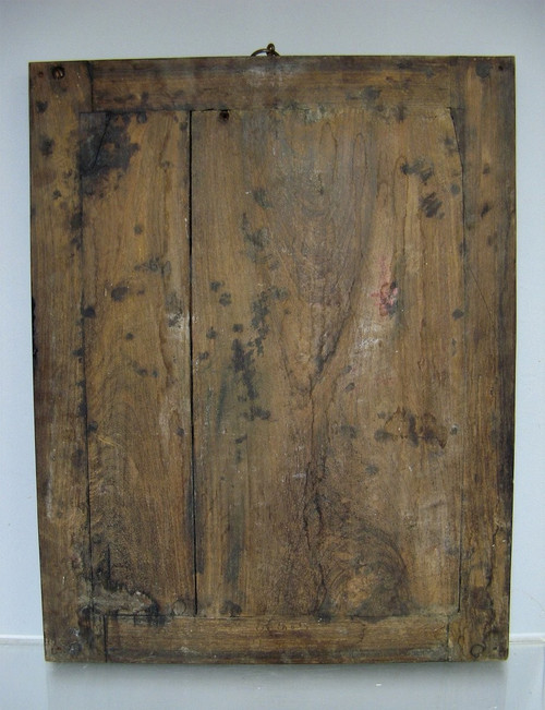 Tavolo in legno intagliato del XIX secolo. Rappresenta la dea Shiva.