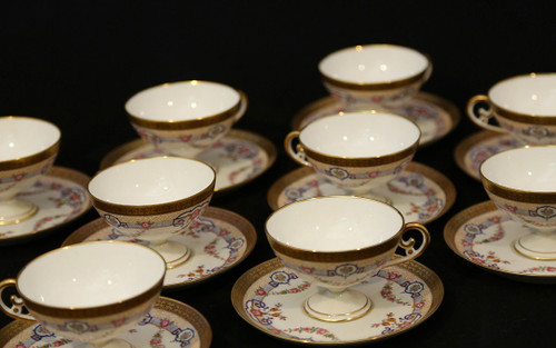 Cups and saucers, Coffee and tea sets, V. Siégel, Paris
