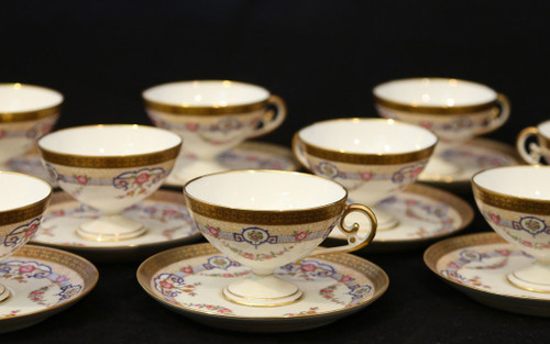 Cups and saucers, Coffee and tea sets, V. Siégel, Paris