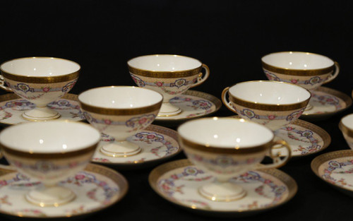Cups and saucers, Coffee and tea sets, V. Siégel, Paris