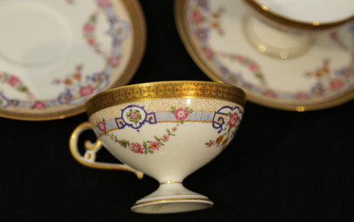 Cups and saucers, Coffee and tea sets, V. Siégel, Paris