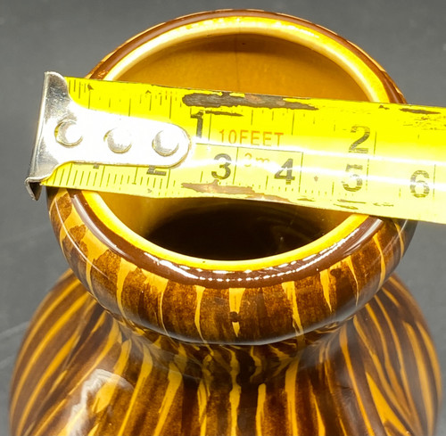 PAINTED SARREGUEMINES VASE